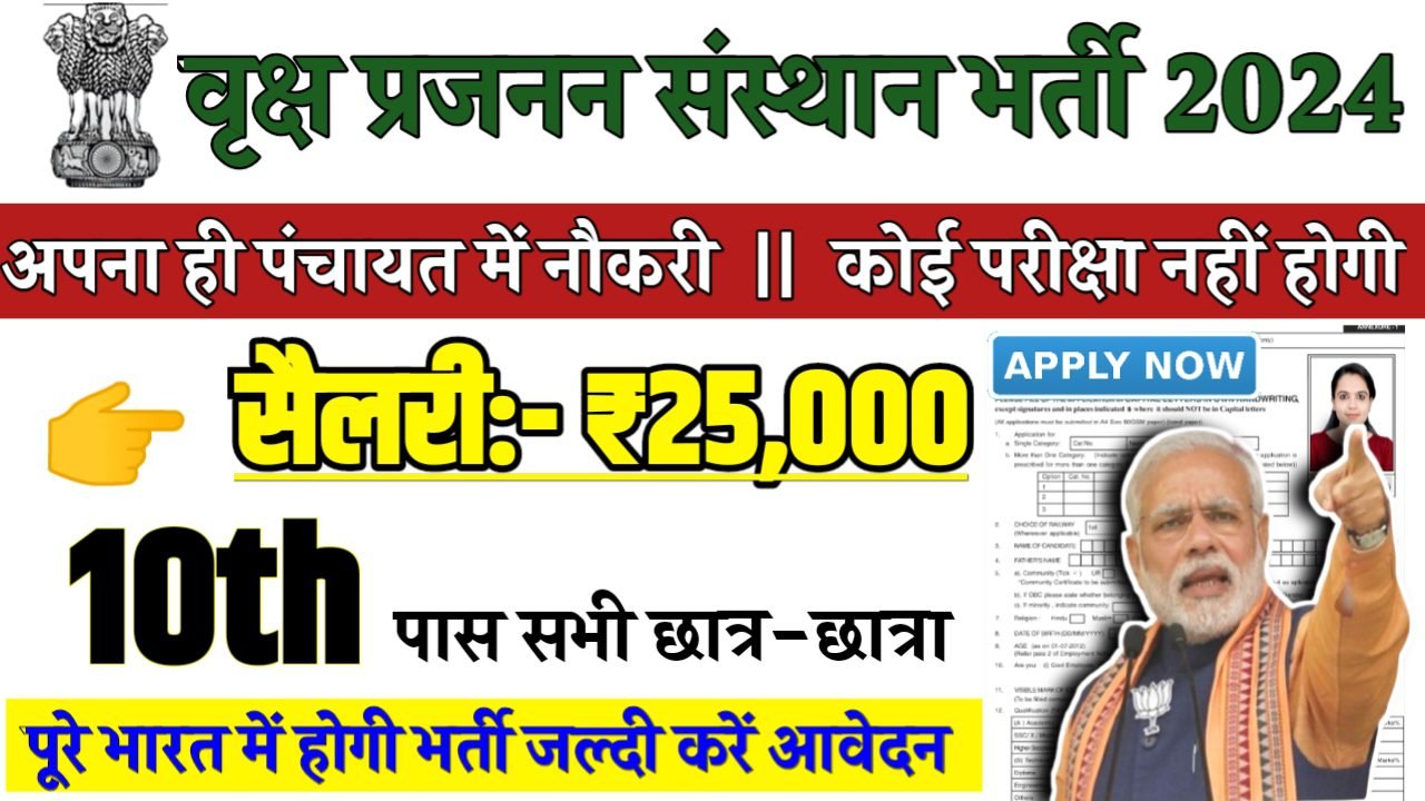 ICFRI Recruitment 2024 - वृक्ष प्रजनन संस्थान भर्ती 2024,10वीं पास