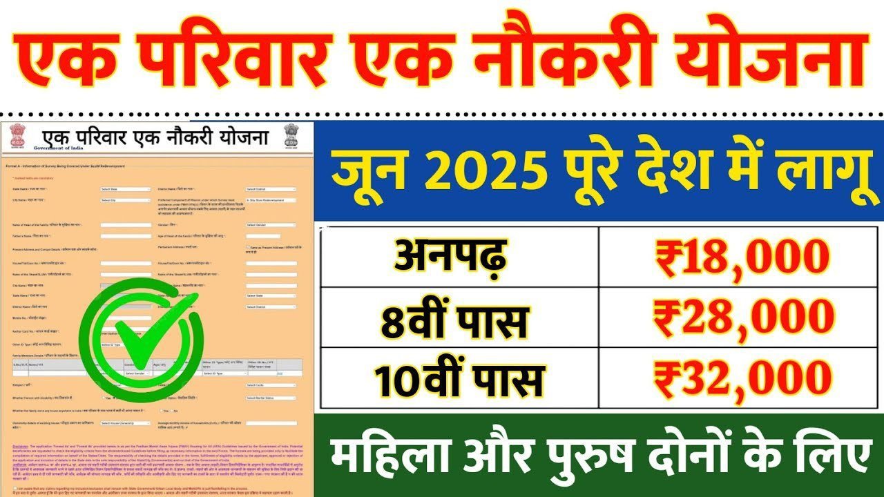 Ek Parivar Ek Naukari Yojana 2025: 92,000 पदों पर भर्ती (सहायक, एमटीएस, ग्रुप डी)