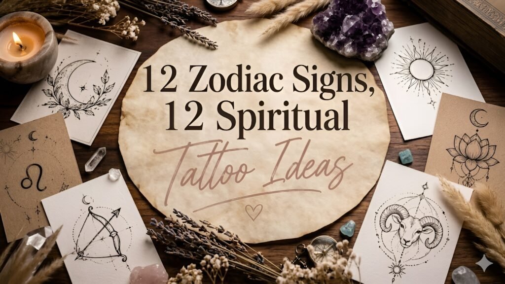12 Zodiac Signs 12 Spiritual Tattoo Ideas 2026 Energy Guide: Astrology Inspired Designs for Meaningful Ink