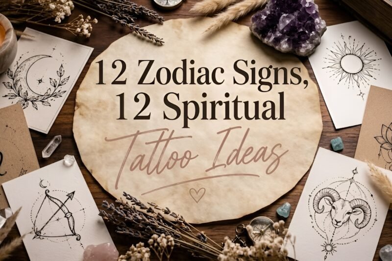 12 Zodiac Signs 12 Spiritual Tattoo Ideas 2026 Energy Guide: Astrology Inspired Designs for Meaningful Ink