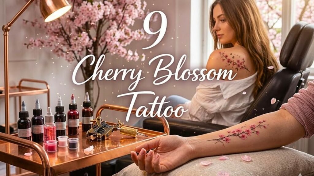 Cherry Blossom Tattoo Designs: 9 Unique Ideas with Spiritual Meanings of Beauty, Renewal, and Personal Inspiration